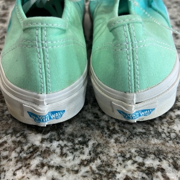 Vans Classic Slim Tennis Shoe Mens Boys Girls Womens Tie Dye Green Blue Kids - Picture 2 of 10